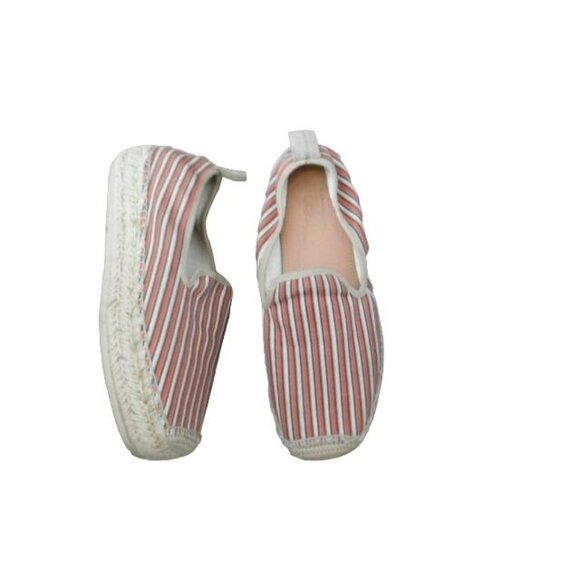 Arket Size 36 / 5.5 US Designer Stripe Platform Espadrille Shoes - Picture 1 of 3